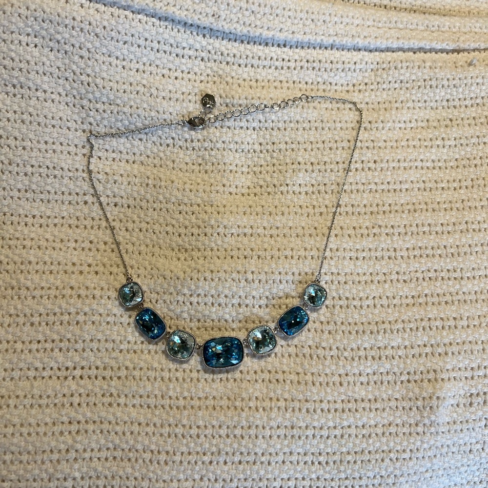 Touchstone short blue necklace